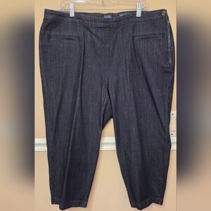 J Jill Sz 20 Tall (42x32) Stretch Women Jeans Slim Leg Authentic Fit Denim Blue